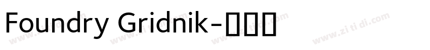 Foundry Gridnik字体转换